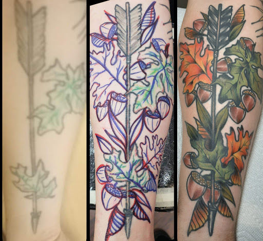 Explore date tattoo ideas for guys, creative tattoo ideas in Lakeview, available at Backwoods Tattoo Studio