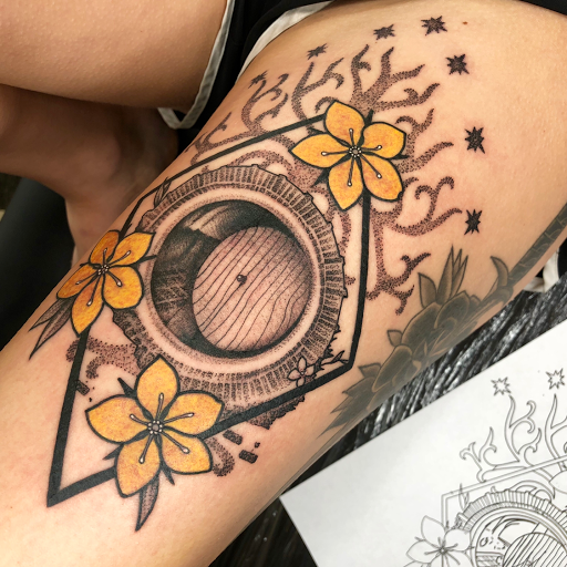 Explore libra scale tattoo ideas, creative tattoo ideas in Savannah, available at tattoos by delan