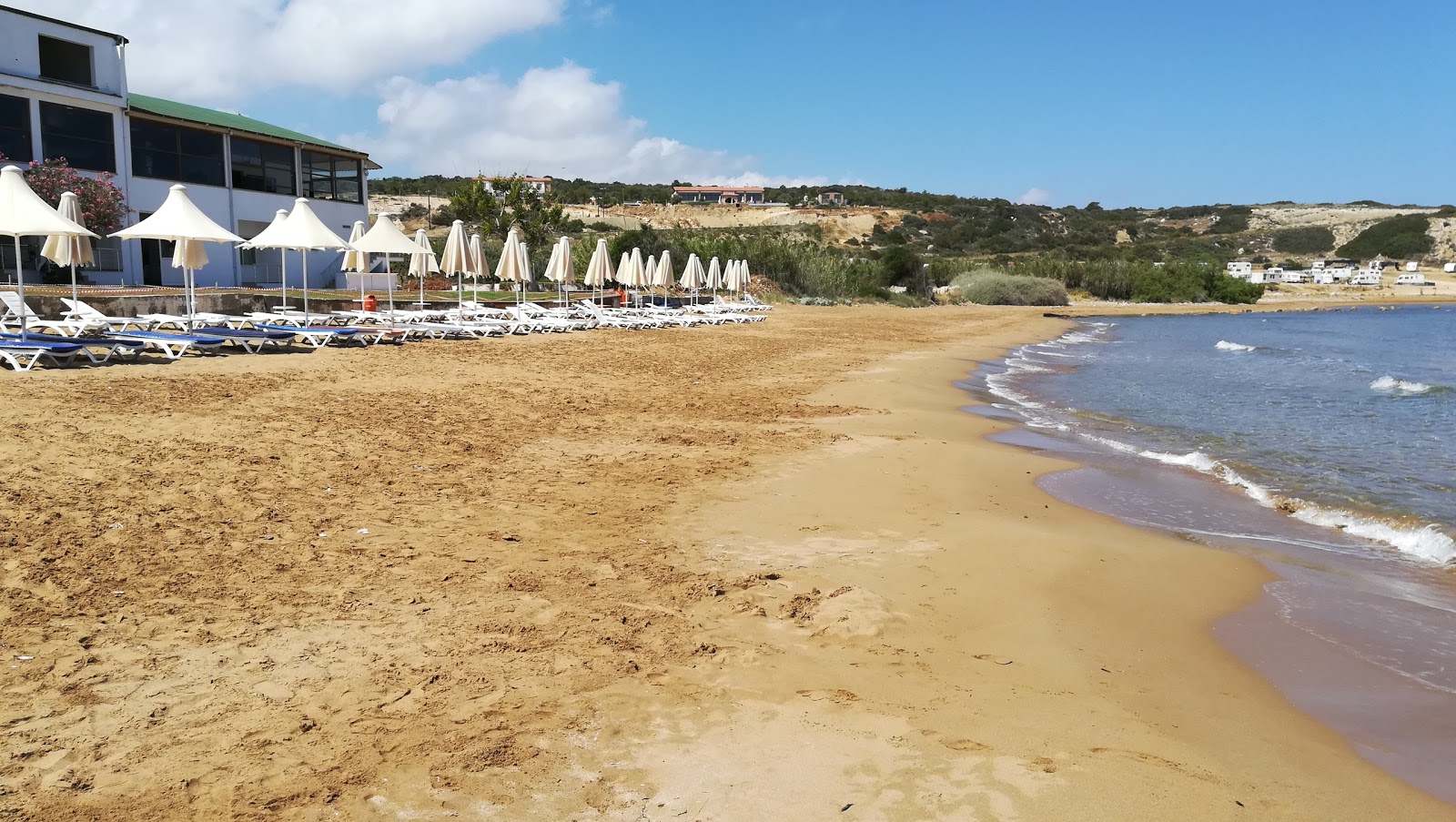 Kaplica beach的照片 带有宽敞的海湾