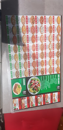 Carte du Pizza Pronto 7 sur 7 à Étampes