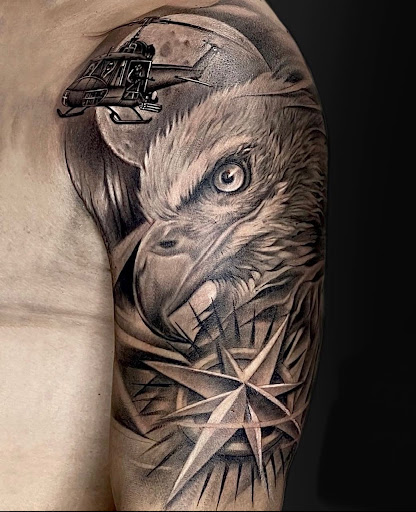 Explore asian sleeve tattoo ideas, creative tattoo ideas in Lake Alfred, available at Moreira Ink