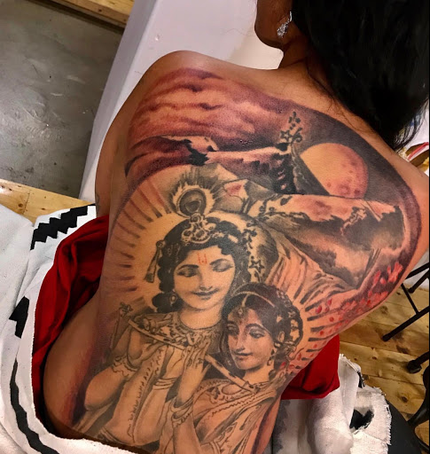 Explore mens religious tattoo ideas, creative tattoo ideas in Oklahoma City, available at Muse Art Tattoo Company