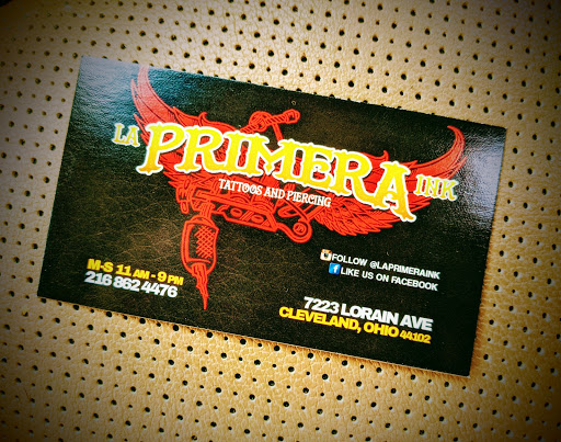 Tattoo Shop «La Primera Ink Tattoo & Body Piercings», reviews and photos, 7223 Lorain Ave, Cleveland, OH 44102, USA