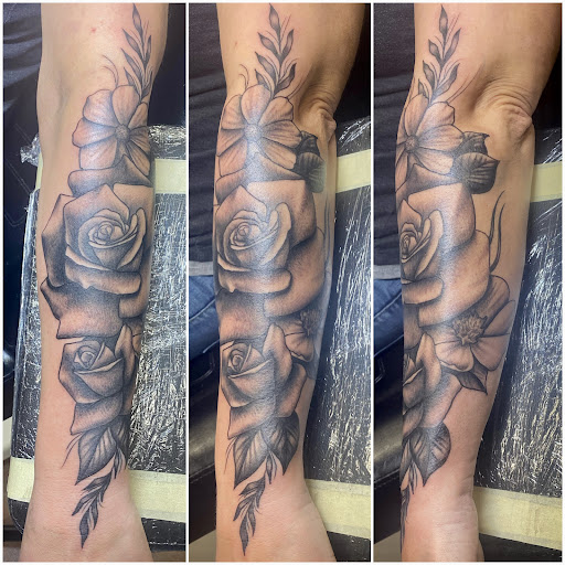 Explore mary jane tattoo ideas, creative tattoo ideas in Wooster, available at Embellish Tattoo Company