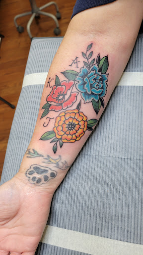 Explore strawberry tattoo ideas, creative tattoo ideas in Crystal Lake, available at Dark Heart Tattoo