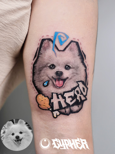 Explore heaven and hell tattoo ideas, creative tattoo ideas in Alhambra, available at Cypher tattoo