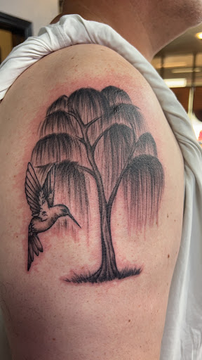 Explore flower garden tattoo ideas, creative tattoo ideas in Springdale, available at OneWay Tattoo