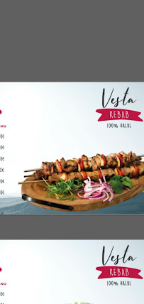 Kebab VESTA KEBAB à Nantes (le menu)
