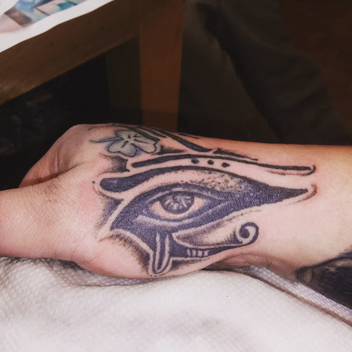 Explore mens forearm sleeve tattoo ideas, creative tattoo ideas in Carbondale, available at MsCandyTattoo