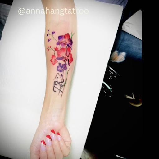 Explore waterfall tattoo ideas, creative tattoo ideas in Garden Grove, available at Anna Hang Tattoo