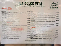 Pizzeria Dolce Vita à Élancourt (la carte)