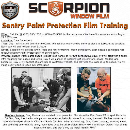 Window Tinting Service «Scorpion Window Film», reviews and photos, 6184 US-231 #2, Cloverdale, IN 46120, USA