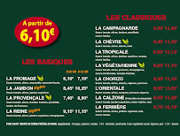 Carte du Le Kiosque à Pizzas de Rosières en Santerre à Rosières-en-Santerre