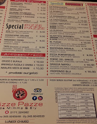 Pizze Pazze da Mimmo & Ely à Cuneo menu