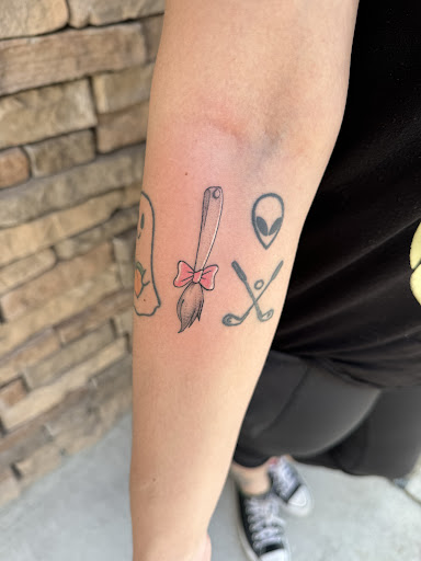 Explore covering up name tattoos ideas, creative tattoo ideas in Davenport, available at Fine Ink Studios Tattoos
