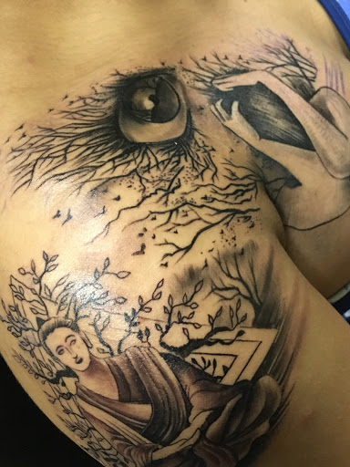 Explore shenron tattoo ideas, creative tattoo ideas in Savannah, available at Tatlyfe Studios