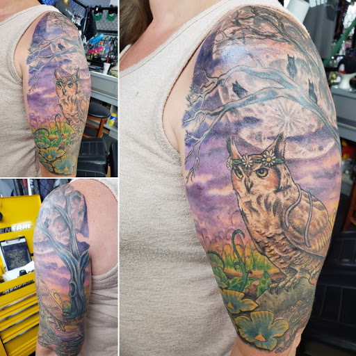 Explore fearless tattoo ideas, creative tattoo ideas in Camby, available at Sick With It Tattoos