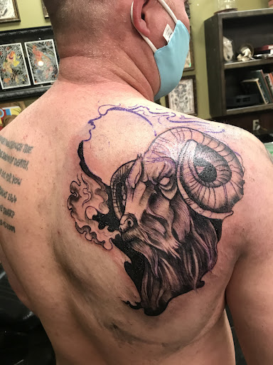 Explore sunflower tattoo idea, creative tattoo ideas in Bryant, available at Goon Tattoo