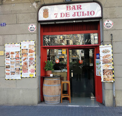 Bar 7 de Julio - Pg. de St. Joan, 31, 08010 Barcelona, Spain