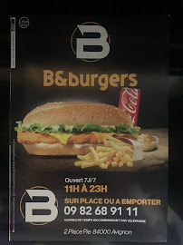 Restaurant de hamburgers b&burger avignon à Avignon (le menu)