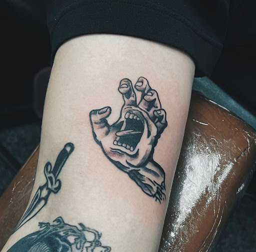 Explore happiness tattoo ideas, creative tattoo ideas in Reading, available at The Fox & Fable