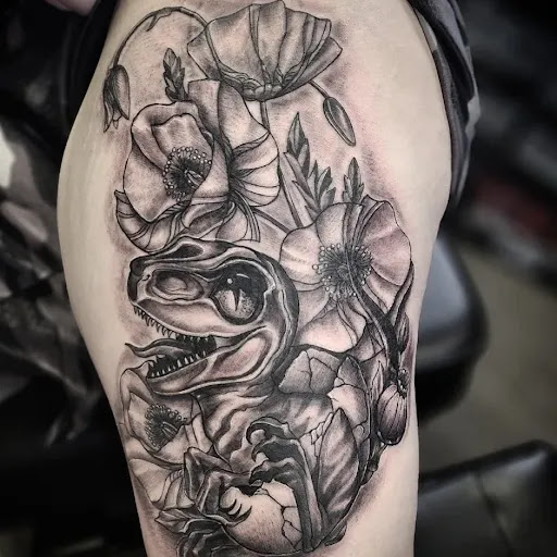 Explore dream catcher tattoo idea, creative tattoo ideas in Wasilla, available at Doulos Tattoo, The Tattoo Shop