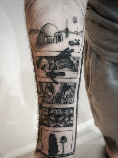 Explore minimalist finger tattoo ideas, creative tattoo ideas in Anchorage, available at Ultra Violence Tattoo co.