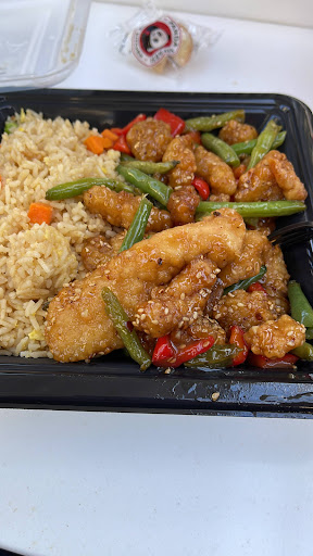 Big Bowl with Fried Rice and Honey Seasme Chicken