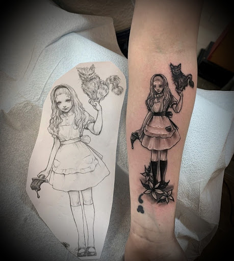 Explore tattoo ideas for women shoulder, creative tattoo ideas in Millsboro, available at Tattoo Galaxy (Millsboro) Piercing & Custom tattoos