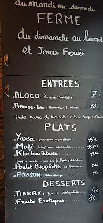 Restaurant Le Poulet Bicyclette à Angers (la carte)