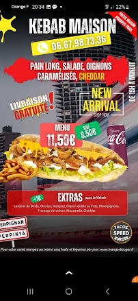 Restaurant de tacos Speed Tacos Perpignan | Kebab | Tacos | Burger à Perpignan - menu / carte