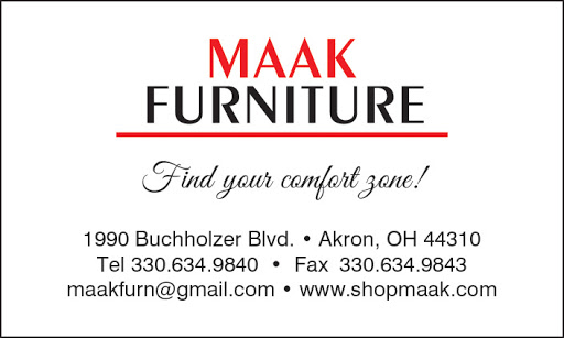 Furniture Store «MAAK FURNITURE», reviews and photos, 1990 Buchholzer Blvd, Akron, OH 44310, USA