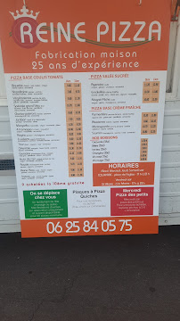 Menu / carte de Camion Reine pizza à Colayrac-Saint-Cirq