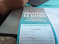 Brasserie du Nord à Cluny menu