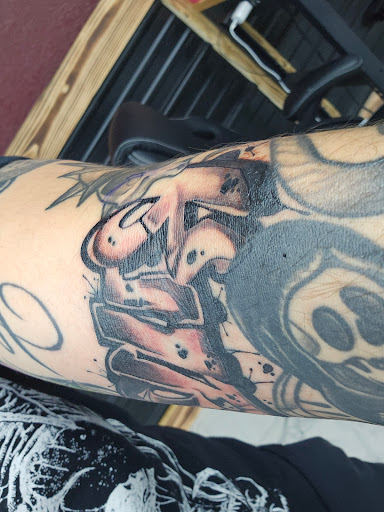 Explore doberman tattoo ideas, creative tattoo ideas in Apple Valley, available at Saints X Sinners Tattoo