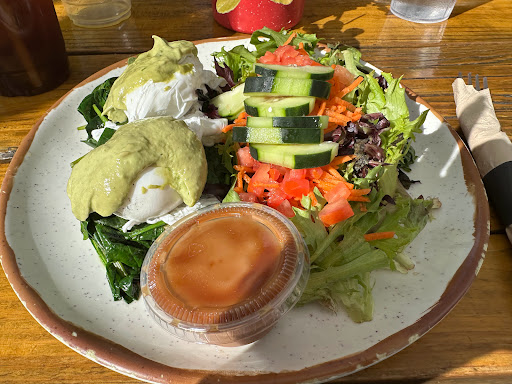 Quinoa benedict ! With a side house salad. 