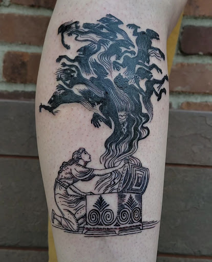 Explore alice in chains tattoo ideas, creative tattoo ideas in Salem, available at Alchemy Tattoo Collective