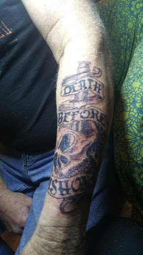 Explore ideas for matching couple tattoos, creative tattoo ideas in Davis, available at SIX GUN SOUND TATTOO