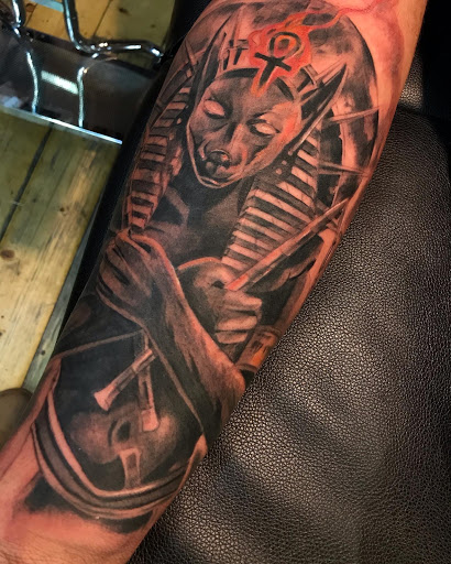 Explore virgo sign tattoo ideas, creative tattoo ideas in Oklahoma City, available at Muse Art Tattoo Company