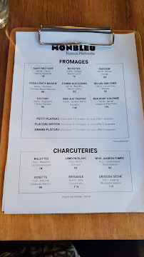 Restaurant MONBLEU Faubourg Montmartre à Paris - menu / carte