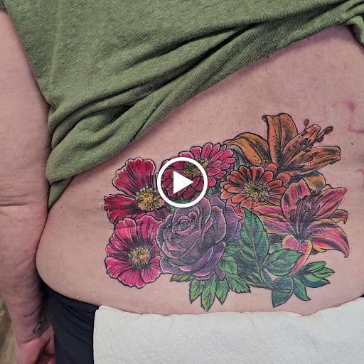 Explore women tattoo sleeve ideas, creative tattoo ideas in Traverse City, available at Pinups & Needles