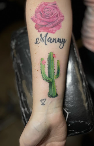 Explore praying tattoo ideas, creative tattoo ideas in Peoria, available at Modern Ink Tattoo