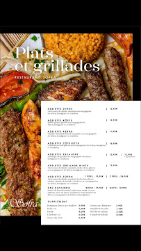 Menu / carte de Sofra Restaurant Grillades & Pides à Wattrelos