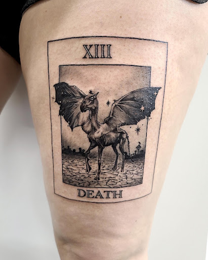 Explore fighting rooster tattoo ideas, creative tattoo ideas in Independence, available at Bare Skin Tattoo