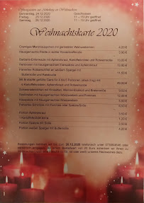 Menu du Sportparkgaststätte Vöhringen à Vöhringen