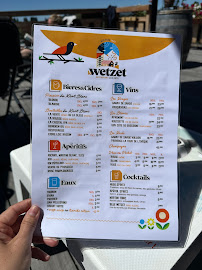 Restaurant Le Wetzet à Verchaix (le menu)
