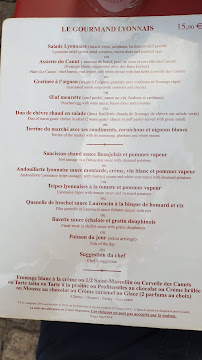 Le Laurencin à Lyon menu