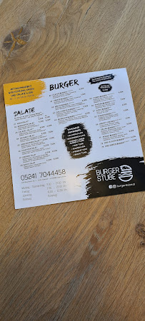 Restaurant de hamburgers Burgerstube à Gütersloh (la carte)