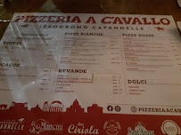 Carte du Pizzeria a Cavallo à Rome