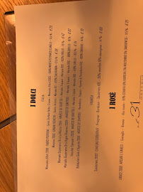 Osteria al 31 à Rome menu